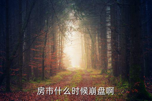 中國房產(chǎn)什么時候崩盤，中國的房市什么時候崩潰