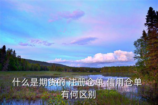 倉(cāng)單量是什么，什么是期貨的 注冊(cè)倉(cāng)單 信用倉(cāng)單 有何區(qū)別