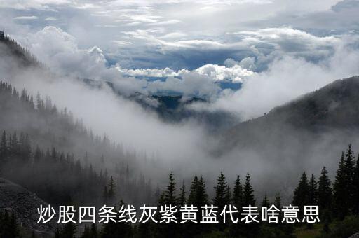 銀河證券黃藍線什么意思，您好股市紅線黃線藍線各是什么意思