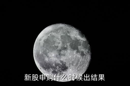 新股申購(gòu)結(jié)果什么時(shí)候公布，申購(gòu)新股后多久能知道結(jié)果