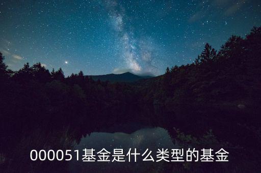 000051是什么股票，000051基金是什么類型的基金
