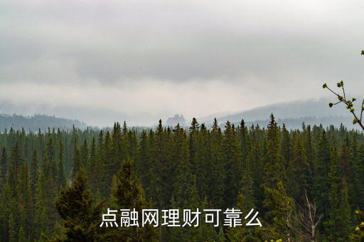點(diǎn)融網(wǎng)理財(cái)可靠么