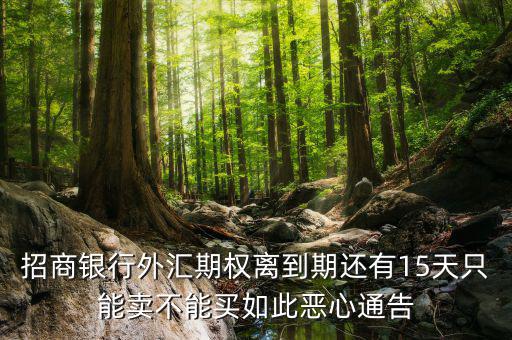 為什么不能購買招商銀行期權(quán)，招商銀行外匯期權(quán)怎么了獲利200點還賠錢