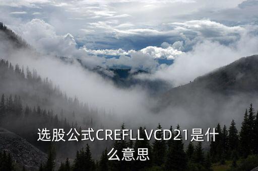 股票里的D2什么意思，選股公式CREFLLVCD21是什么意思