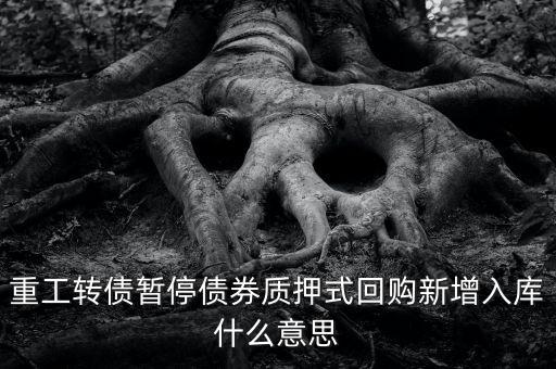 什么是質(zhì)押券入庫，不再作為回購質(zhì)押券納入質(zhì)押庫并停止債券質(zhì)押式回購入庫申報 是什