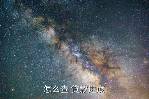 怎么查 貸款進度