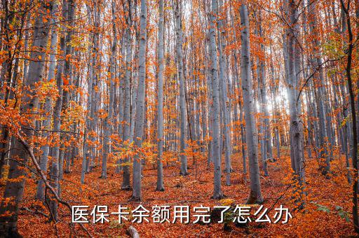  醫(yī)?？ㄓ囝~用完了怎么辦