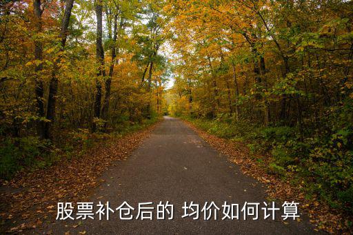  股票補(bǔ)倉后的 均價如何計算