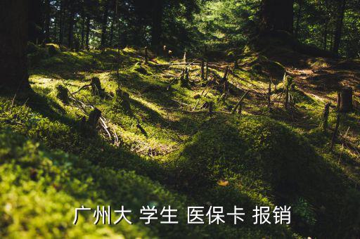  廣州大 學(xué)生 醫(yī)保卡 報(bào)銷(xiāo)