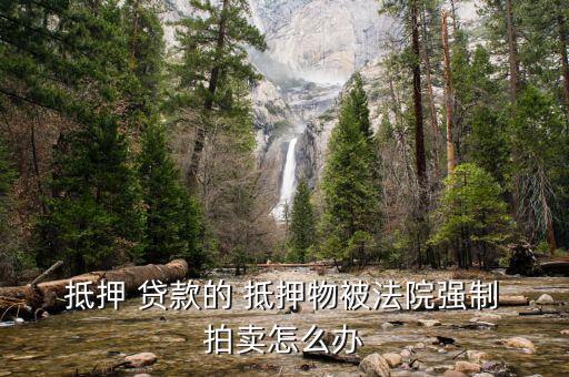  抵押 貸款的 抵押物被法院強(qiáng)制 拍賣(mài)怎么辦