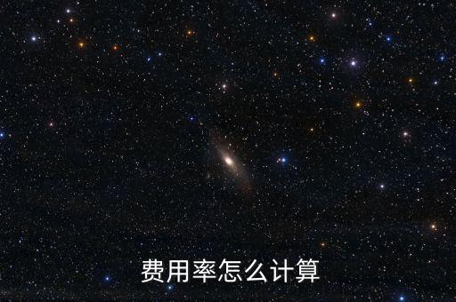  費(fèi)用率怎么計算