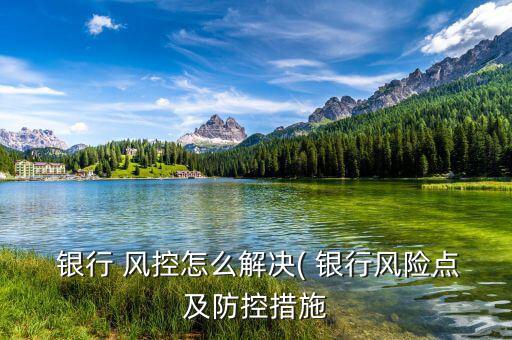  銀行 風(fēng)控怎么解決( 銀行風(fēng)險點(diǎn)及防控措施