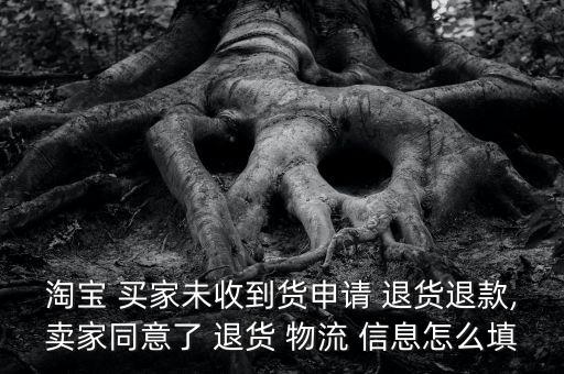 淘寶 買(mǎi)家未收到貨申請(qǐng) 退貨退款,賣(mài)家同意了 退貨 物流 信息怎么填