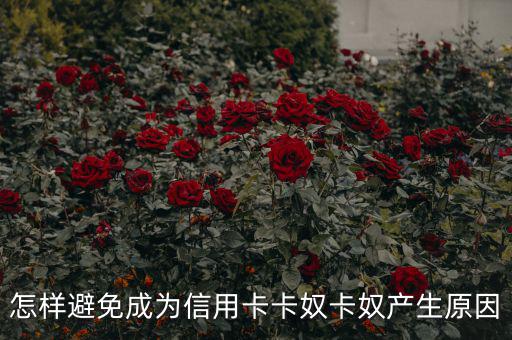成卡奴怎么辦,避免成為信用卡奴，你必須知道