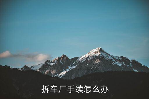 拆車廠怎么盈利,拆解機(jī)動(dòng)車時(shí)會(huì)對五大總成及以上材料進(jìn)行細(xì)分