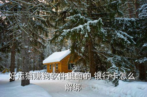 好運(yùn)貓賺錢軟件里面的 銀行卡怎么 解綁