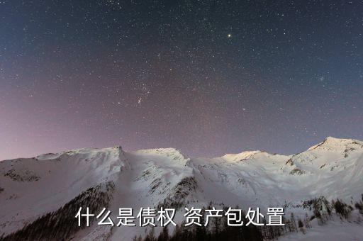什么是債權(quán) 資產(chǎn)包處置