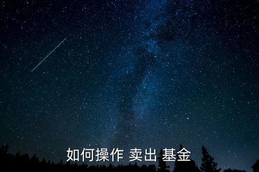 股票型基金怎么賣出,新發(fā)行基金可隨時贖回三天后收益到賬