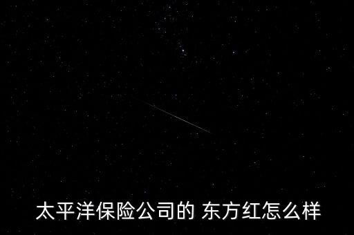  太平洋保險公司的 東方紅怎么樣