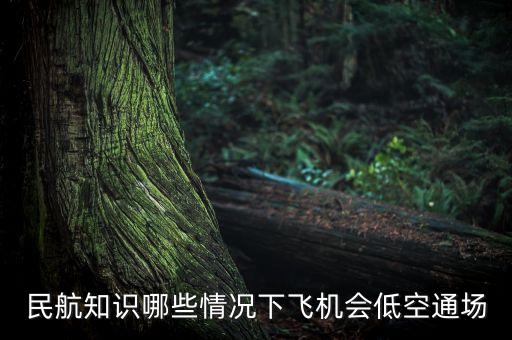 什么是低空航線，哪些情況下飛機(jī)會低空通場