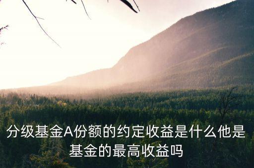 分級(jí)基金A份額的約定收益是什么他是基金的最高收益嗎