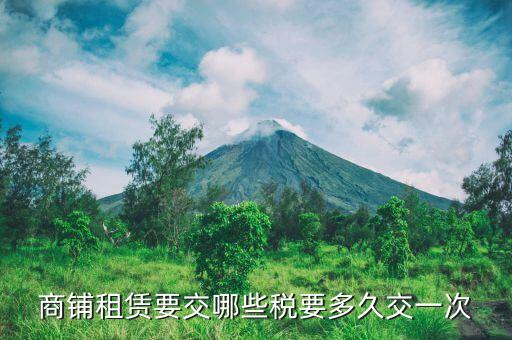 商鋪租賃要交哪些稅要多久交一次