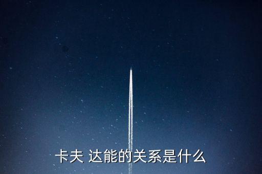 卡夫 達能的關(guān)系是什么