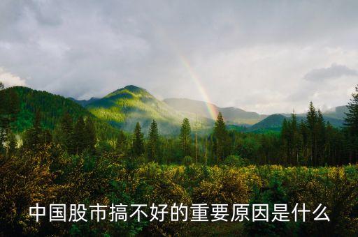 中國(guó)股市搞不好的重要原因是什么