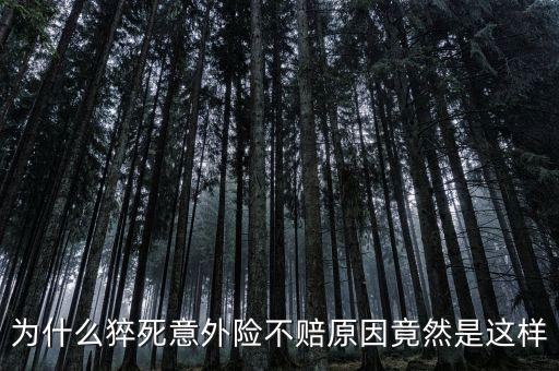 為什么猝死意外險(xiǎn)不賠原因竟然是這樣