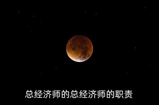 總經濟師的總經濟師的職責