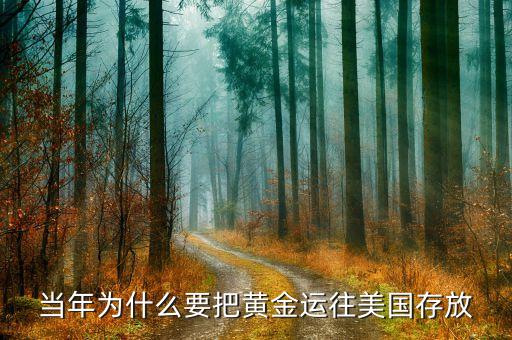 為什么要把黃金儲(chǔ)備放在美國，當(dāng)年為什么要把黃金運(yùn)往美國存放