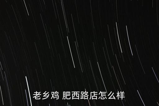 老鄉(xiāng)雞 肥西路店怎么樣