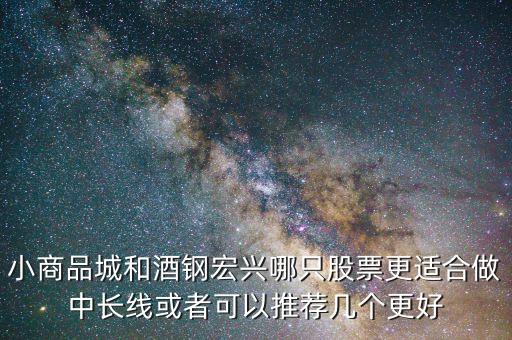 小商品城和酒鋼宏興哪只股票更適合做中長線或者可以推薦幾個(gè)更好