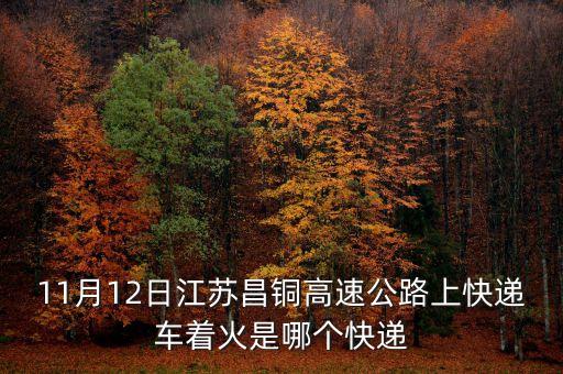11月12日江蘇昌銅高速公路上快遞車(chē)著火是哪個(gè)快遞