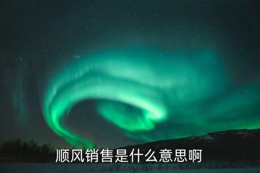 什么叫順價(jià)銷售，順風(fēng)銷售是什么意思啊