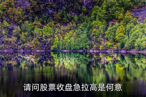 股票收盤拉漲什么意思，收盤上漲是什么意思