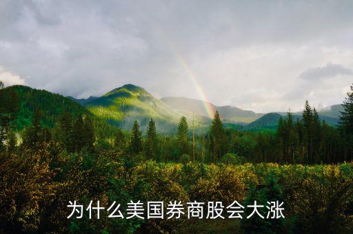 為什么美國券商股會大漲