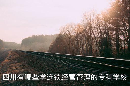 四川有哪些學(xué)連鎖經(jīng)營管理的?？茖W(xué)校