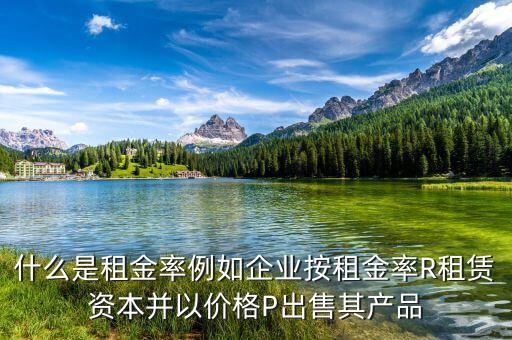 什么是租息率，什么是租金率例如企業(yè)按租金率R租賃資本并以價格P出售其產品