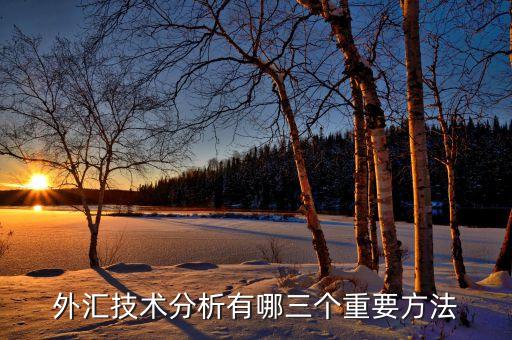 外匯技術(shù)分析有哪三個重要方法