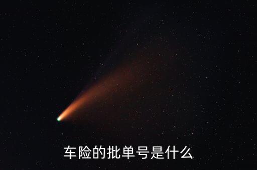 車險(xiǎn)保單號(hào)是什么，車險(xiǎn)保單號(hào)