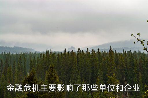 什么是金融影響力，金融涉及到什么哪些較注重