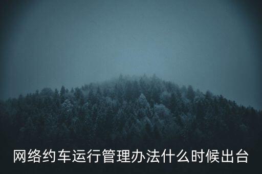出租車改革什么時(shí)候公布，國家對出租車有什么政策改革方案