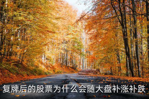 股票復(fù)牌為什么會補跌，復(fù)牌后的股票為什么會隨大盤補漲補跌
