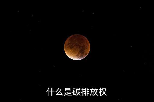 什么是碳排放權
