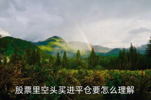 空單平倉什么意思，哪位高手能告訴我現(xiàn)貨交易里的平倉是什么意思