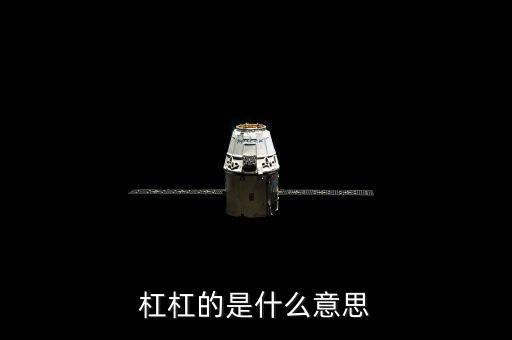 桿杠是什么意思，桿杠率的詳細(xì)解釋