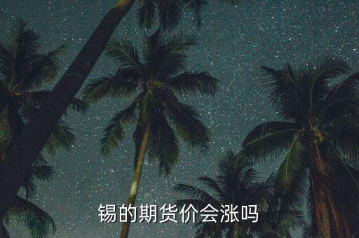 錫的期貨價會漲嗎