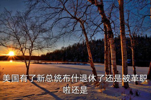 姚中民為什么卸任，美國有了新總統(tǒng)布什退休了還是被革職啦還是