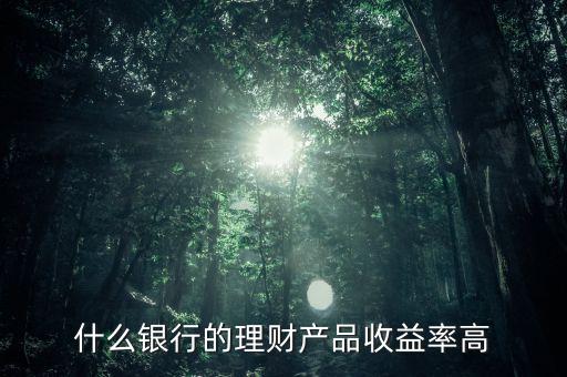 什么銀行的理財(cái)產(chǎn)品收益率高
